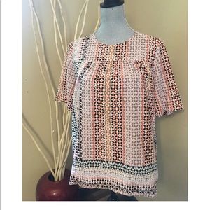 J Crew Short sleeve cotton blouse size 12